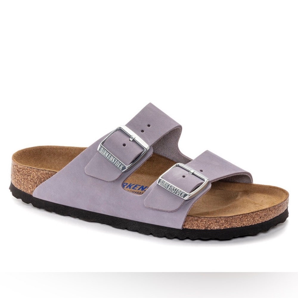Women’s Birkenstock Arizona Soft Footbed: Purple Fog (New)